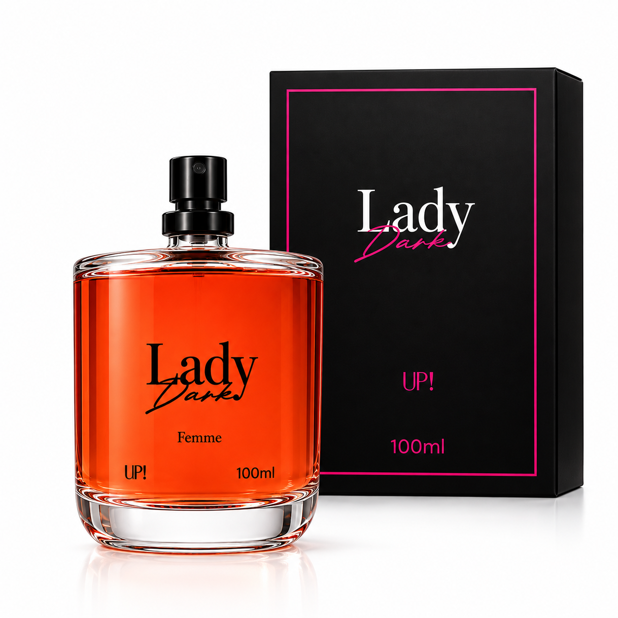 Perfume UP! Lady Dark Femme 100ml com Fragrância Intensa e Misteriosa